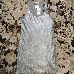 Michael kors racer back sequence dress